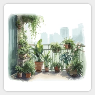 Plants Balcony Sticker